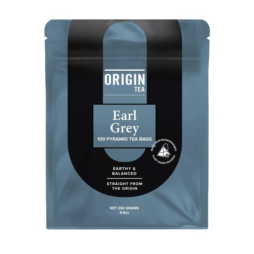 Origin Tea Pyramid Earl Grey Tea Bags – 100 Pack