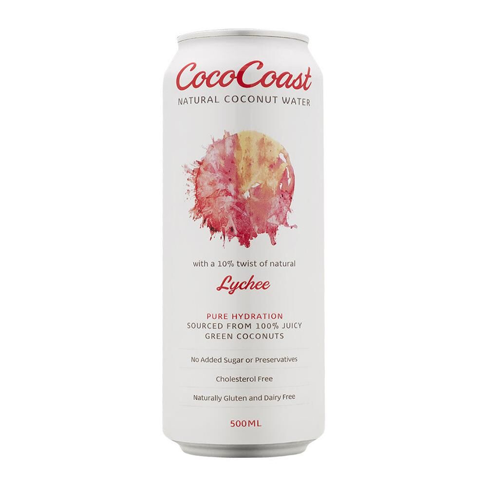 500mL Cococoast Lychee Coconut Water (24)