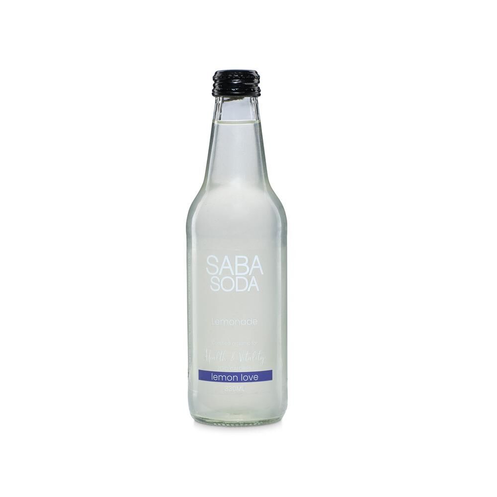 Saba Soda Lemonade Zero Sugar 330ml – 12 Pack