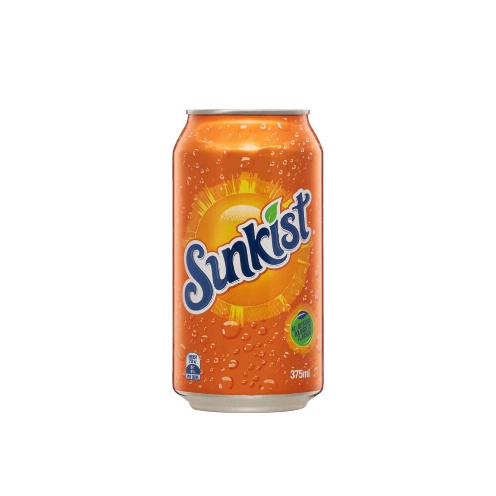 Sunkist Orange Soft Drink Cans 375ml – 30 Pack