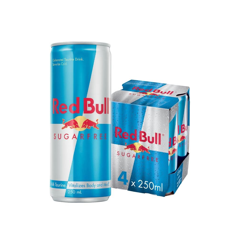 Red Bull Energy Drink Sugar Free 250ml – 24 Pack (6x4)