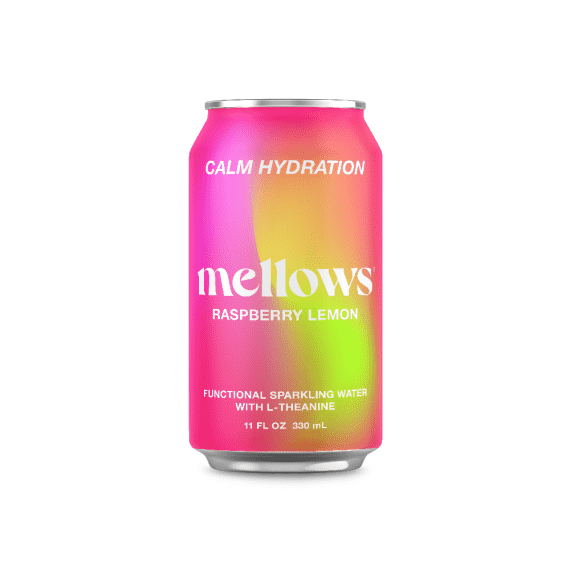 Mellows Raspberry & Lemon Functional Sparkling Water 330ml - 24 Pack (6x4)