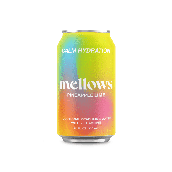 Mellows Pineapple & Lime Functional Sparkling Water 330ml - 24 Pack (6x4)