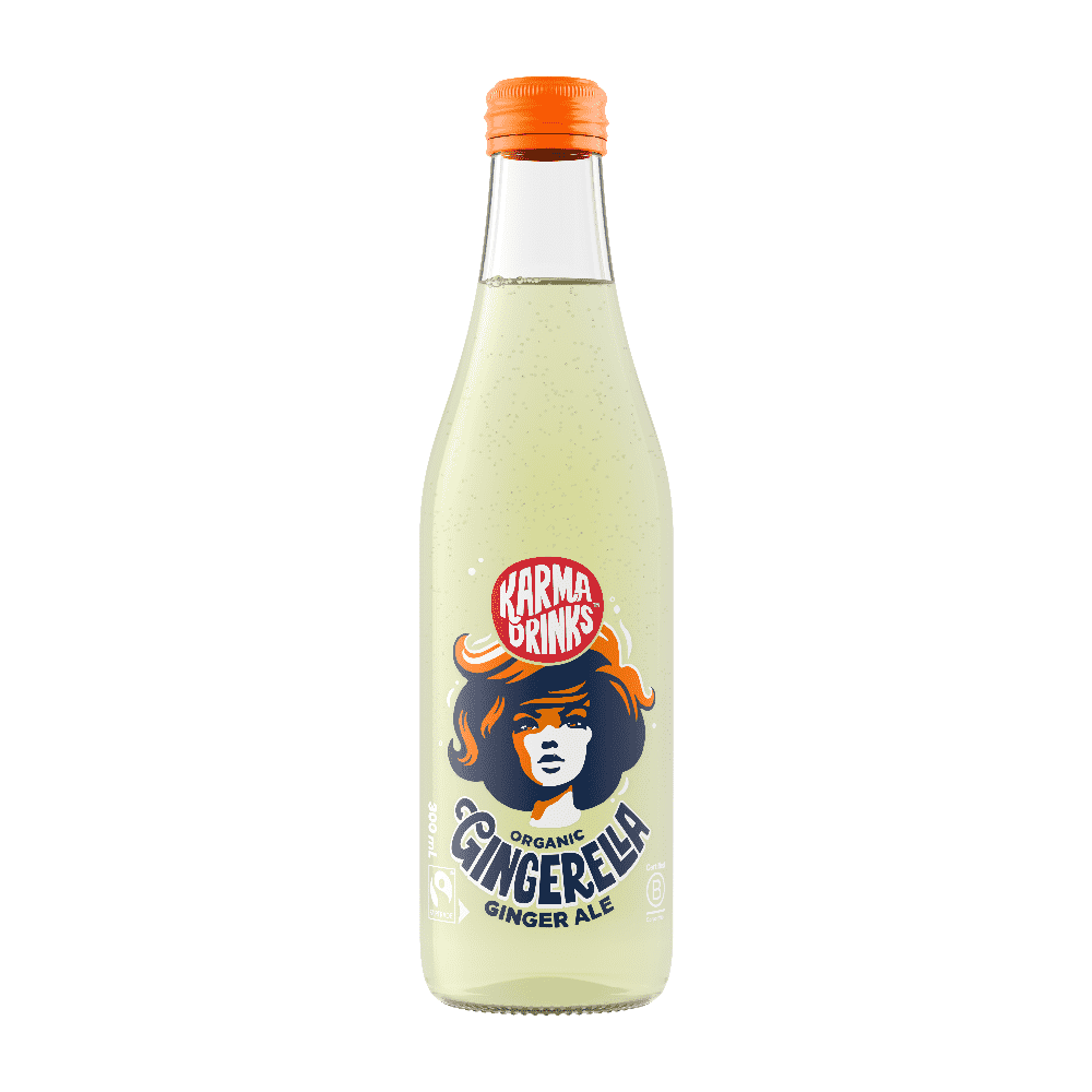 Karma Drinks Organic Gingerella Ginger Ale 300ml – 15 Pack