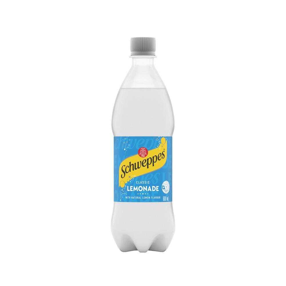 Schweppes Lemonade PET 600ml – 24 Pack