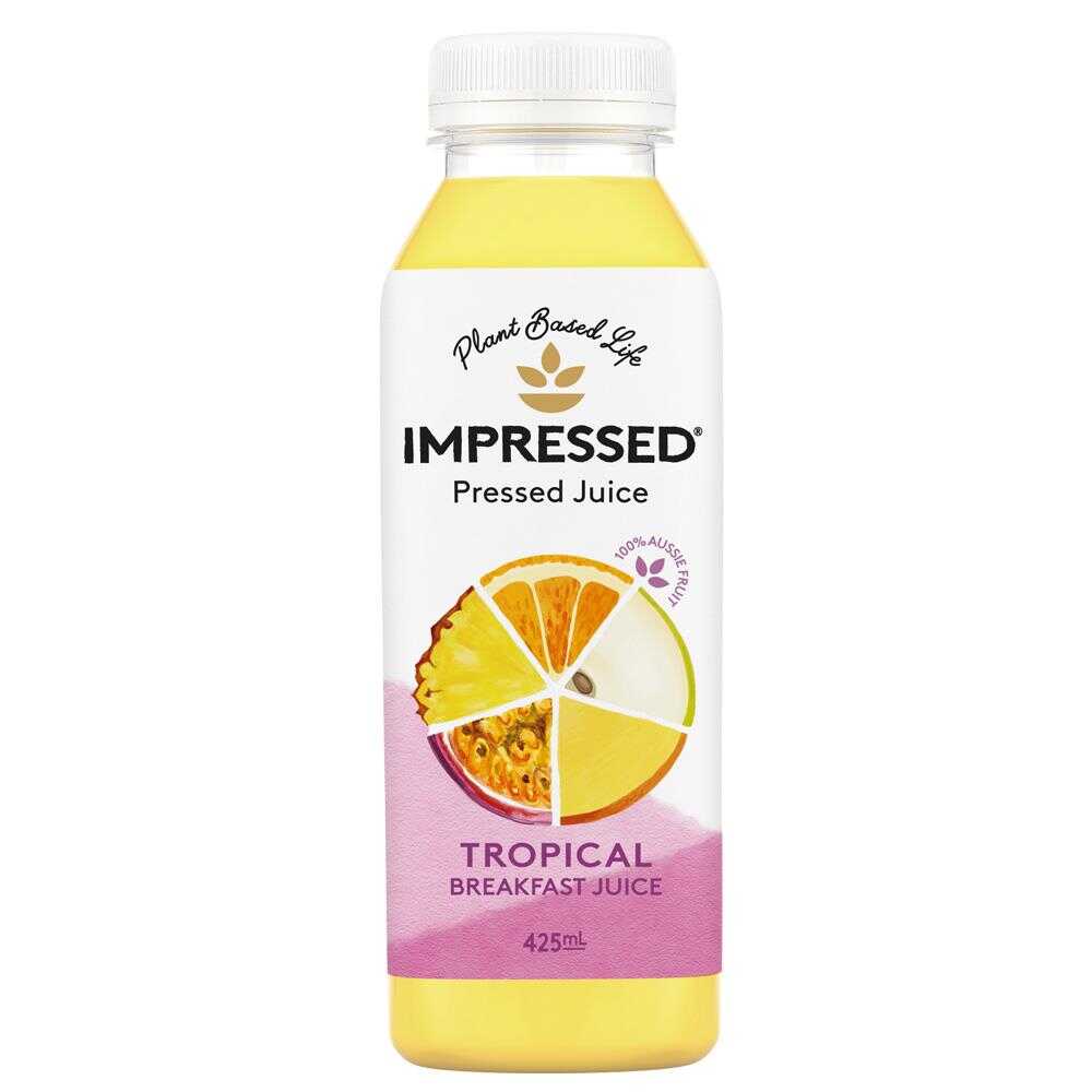 Impressed Tropical Juice 425ml – 12 Pack (6x2)
