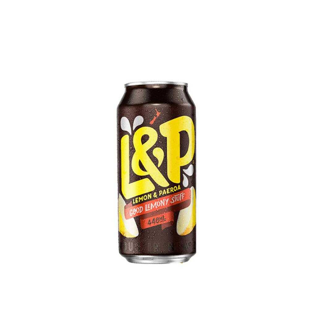 L&P Lemon & Paeroa Cans 440ml – 24 Pack