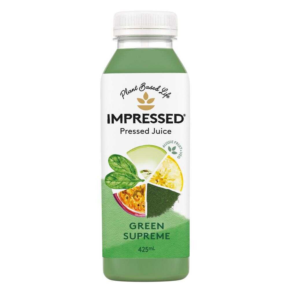 Impressed Green Supreme Juice 425ml – 12 Pack (6x2)