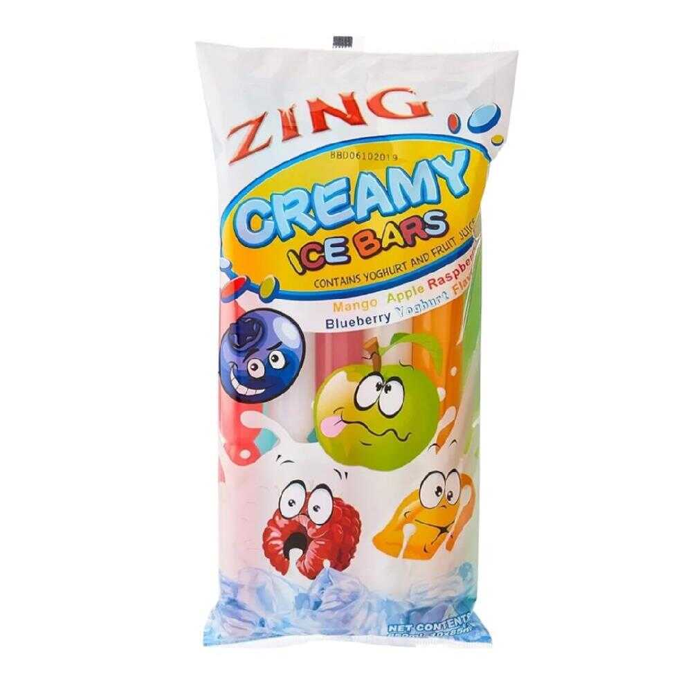 Zing Creamy Ice Bars 85ml – 120 Pack (12x10)
