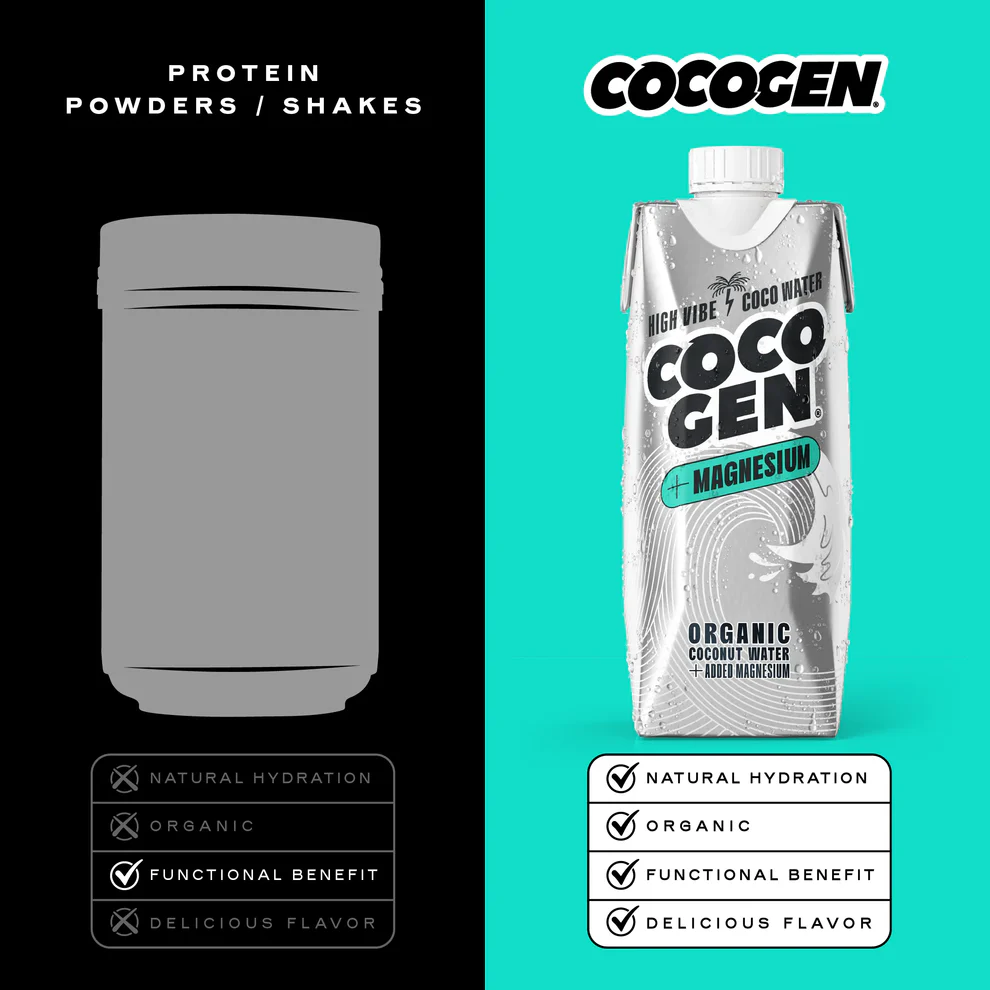 Cocogen Coconut Water + Magnesium 500ml – 12 Pack - Image 4