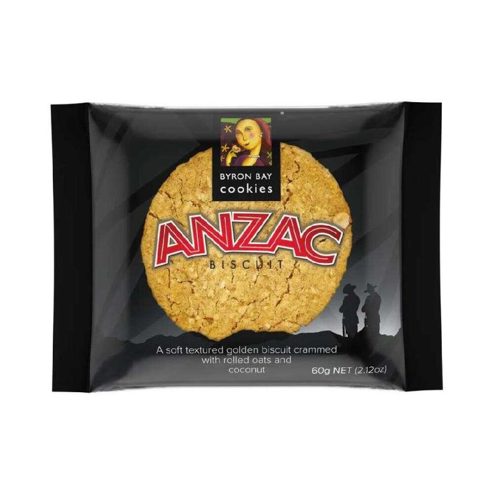 Byron Bay Cookies Anzac 60g – 12 Pack