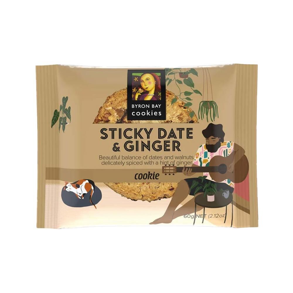 60G B/B COOKIES - STICKY DATE/GINGER (12)