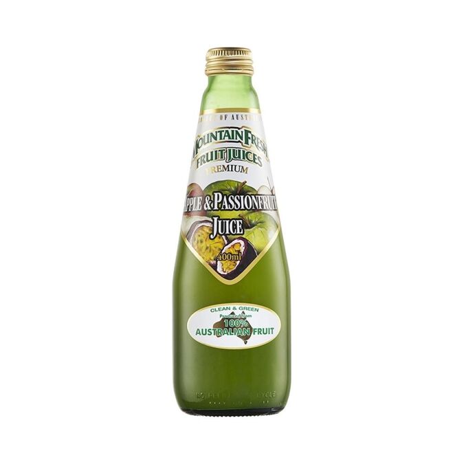 400mL Mountain Fresh Apple & Passionfruit Juice (12)