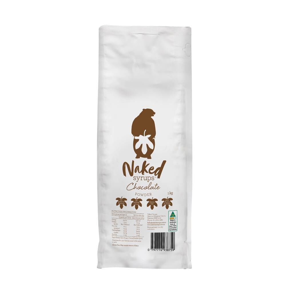 Naked Syrups Chocolate Powder 1kg – 1 Unit