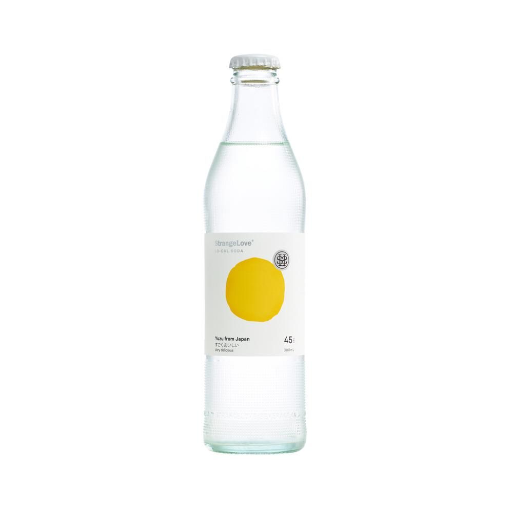 StrangeLove Yuzu From Japan Lo-Cal Soda Glass 300ml – 24 Pack