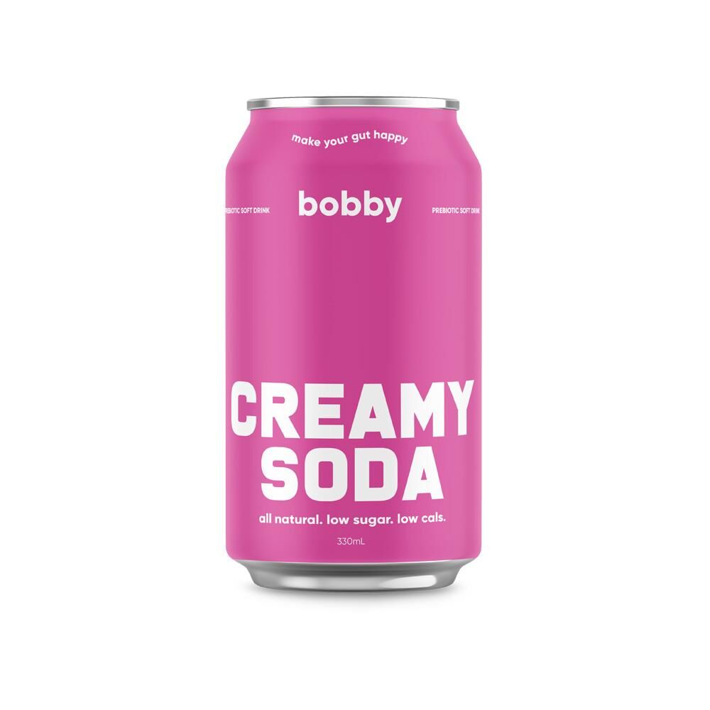 bobby Prebiotic Creamy Soda 330ml – 16 Pack (4x4)