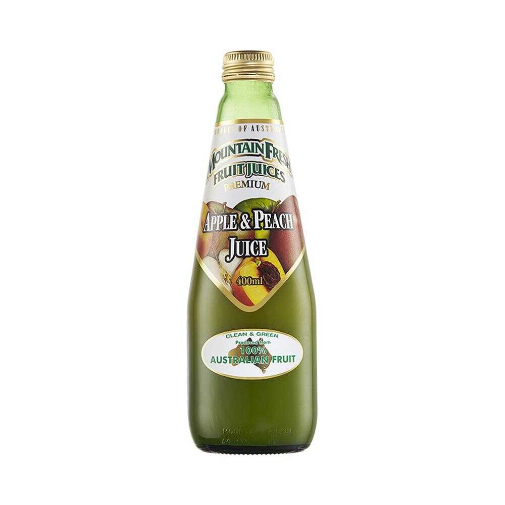 Mountain Fresh Apple & Peach Juice 400ml – 12 Pack