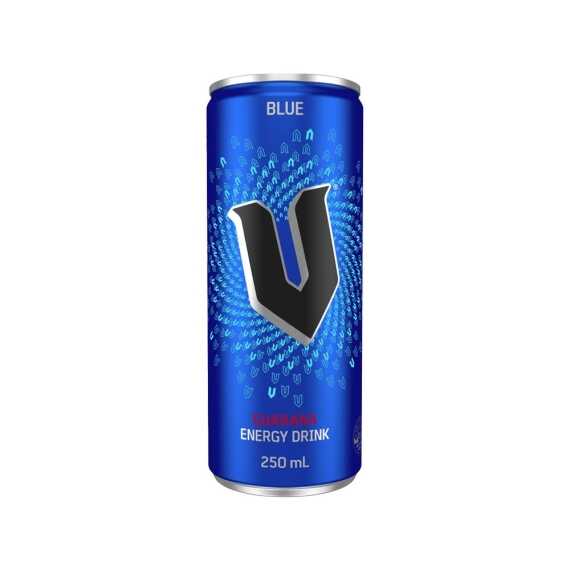 V Energy Drink Blue 250ml – 24 Pack