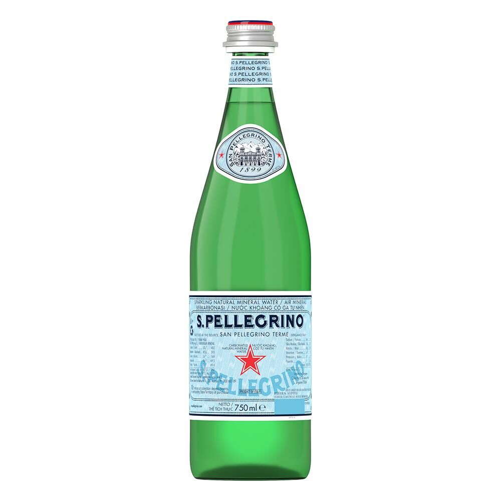 750mL S.Pellegrino Sparkling Mineral Water Glass (12)