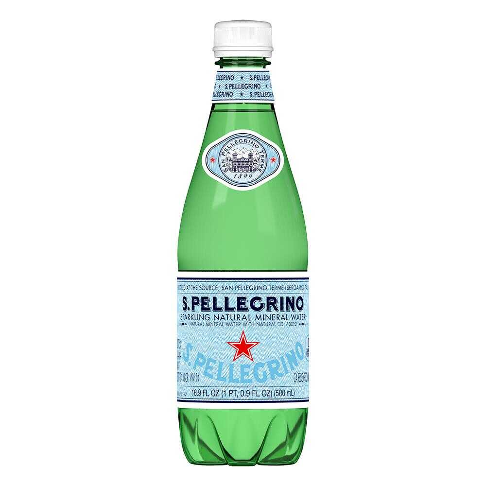 S.Pellegrino Sparkling Mineral Water PET 500ml – 24 Pack