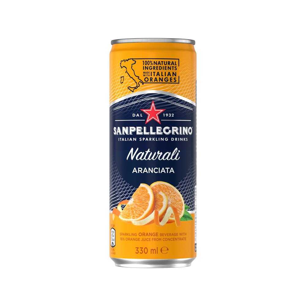 San Pellegrino Aranciata Italian Sparkling Drink 330ml – 24 Pack (6x4)