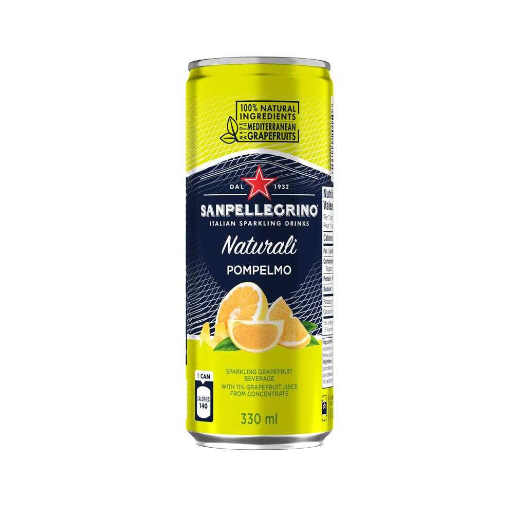 San Pellegrino Pompelmo Italian Sparkling Drink 330ml – 24 Pack (6x4)