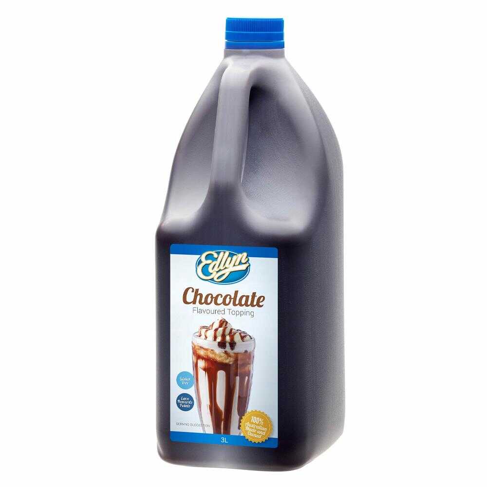 Edlyn Chocolate Topping 3L – 1 Unit