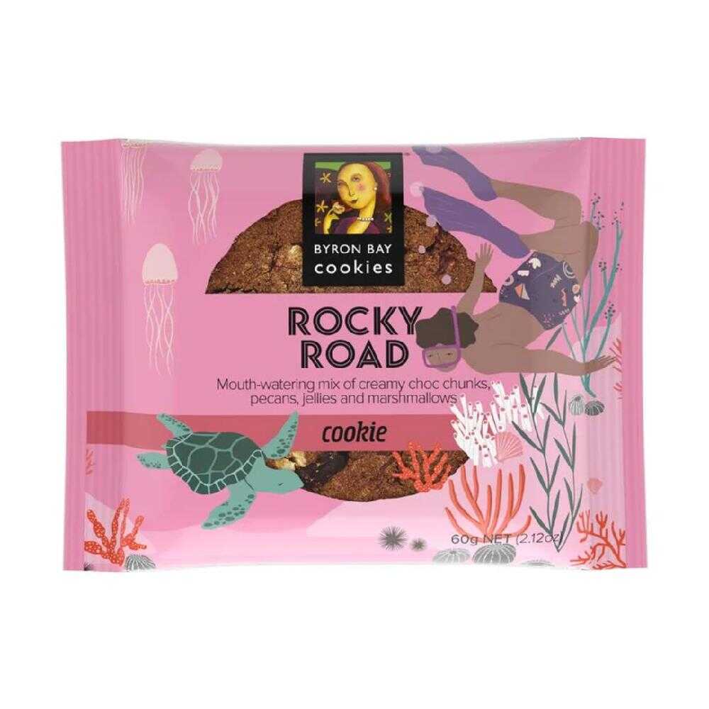 Byron Bay Cookies Rocky Road 60g – 12 Pack