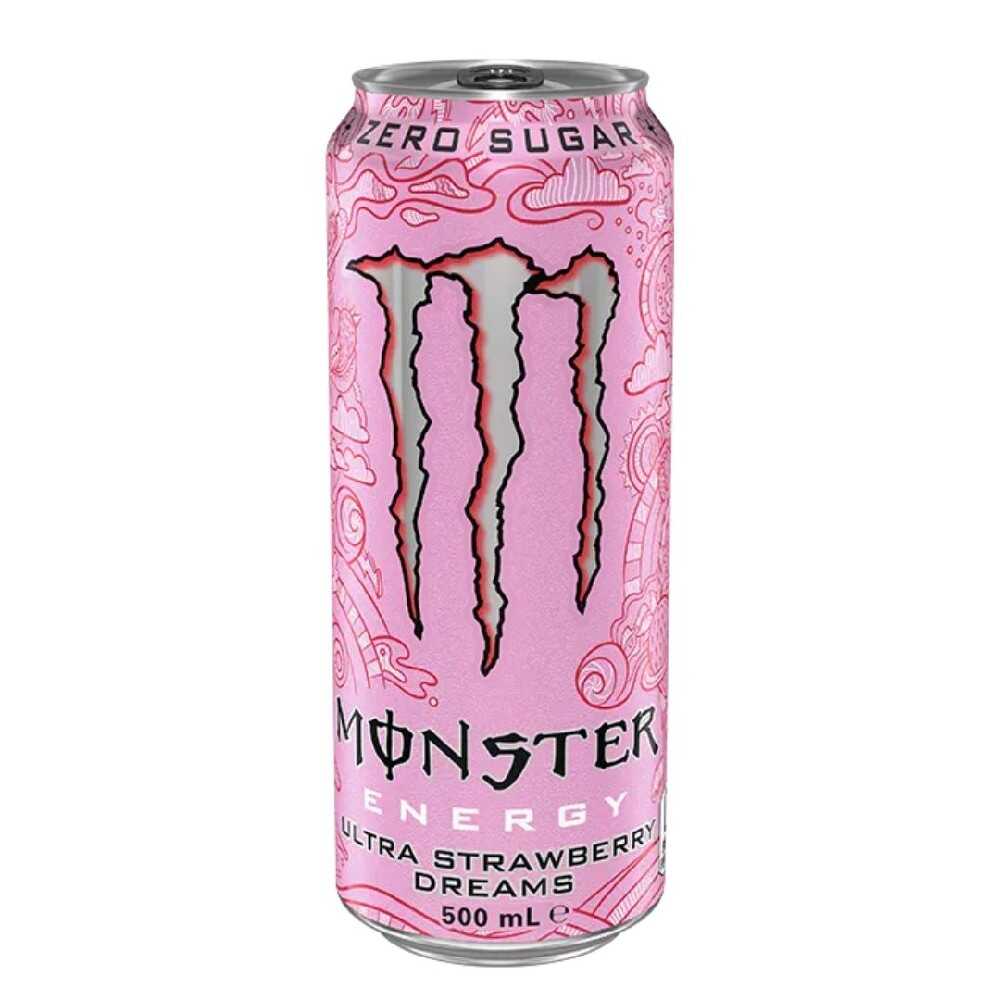Monster Energy Ultra Strawberry Dreams Zero Sugar 500ml – 24 Pack