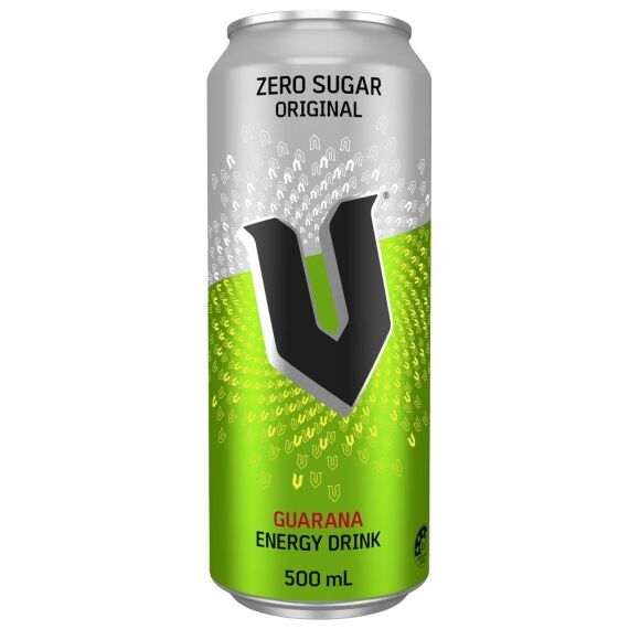 V Energy Drink Zero Sugar 500ml – 24 Pack (2x12)