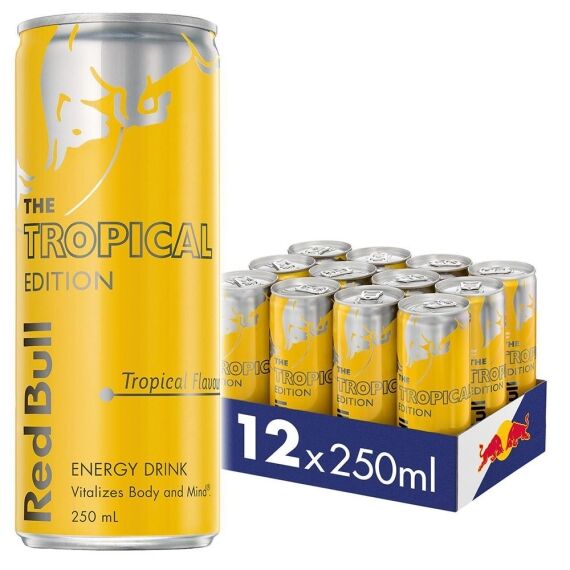 Red Bull Energy Drink The Tropical Edition 250ml – 12 Pack
