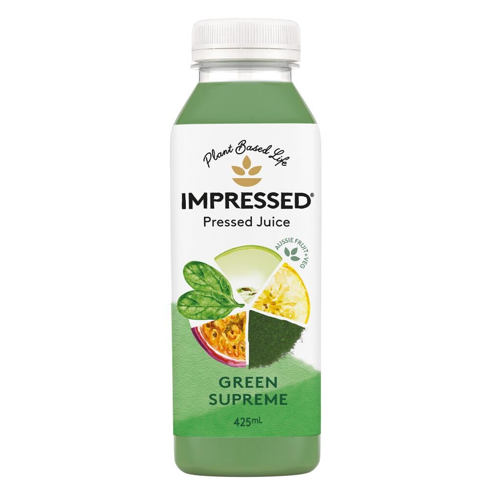 Impressed Green Supreme Juice 425ml – 12 Pack (6x2)