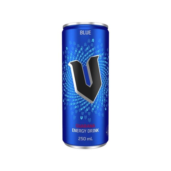 V Energy Drink Blue 250ml – 24 Pack