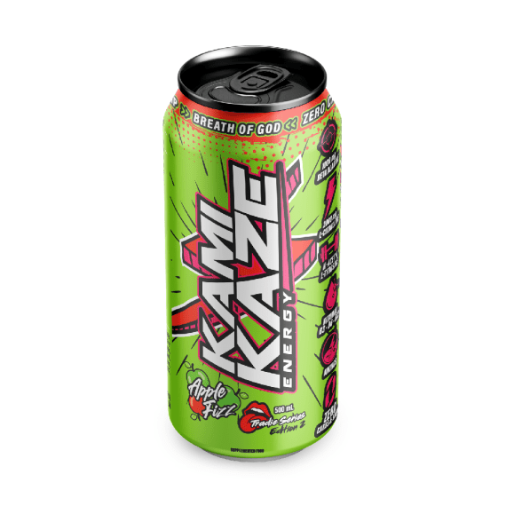 Kamikaze Energy Apple Fizz 500ml – 12 Pack