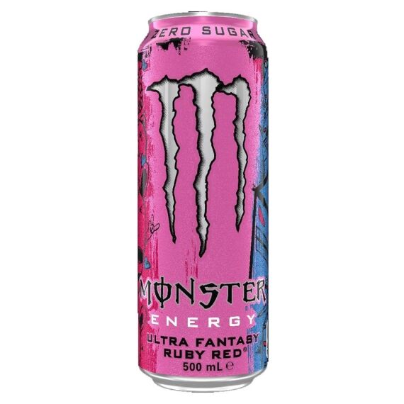 Monster Energy Ultra Fantasy Ruby Red Zero Sugar 500ml – 24 Pack