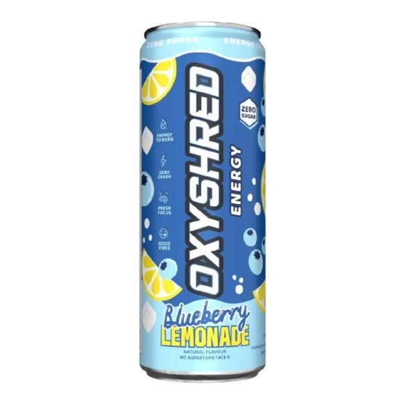 Oxyshred Energy Blueberry Lemonade 355ml – 12 Pack