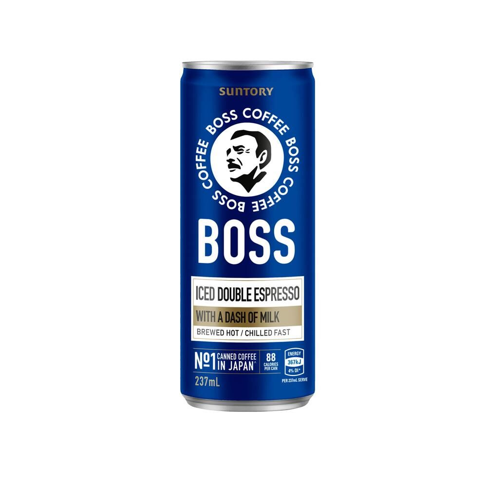 237ML BOSS ICED DOUBLE ESPRESSO CAN (12)