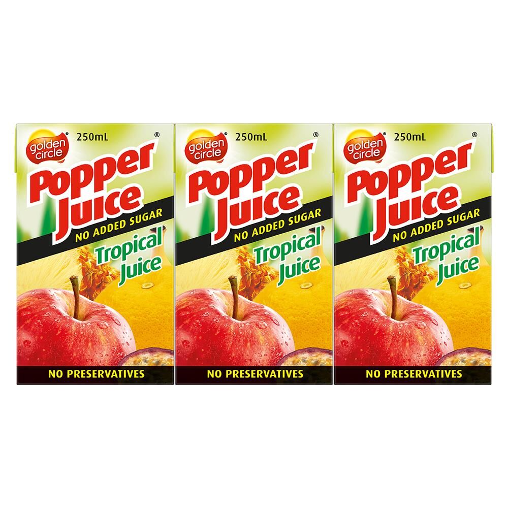 250mL Golden Circle Popper Tropical Juice (24)