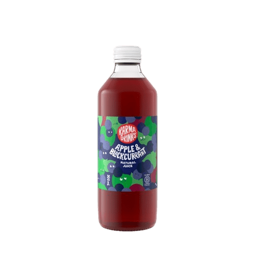 Karma Drinks Apple & Blackcurrant Natural Juice 300ml – 12 Pack