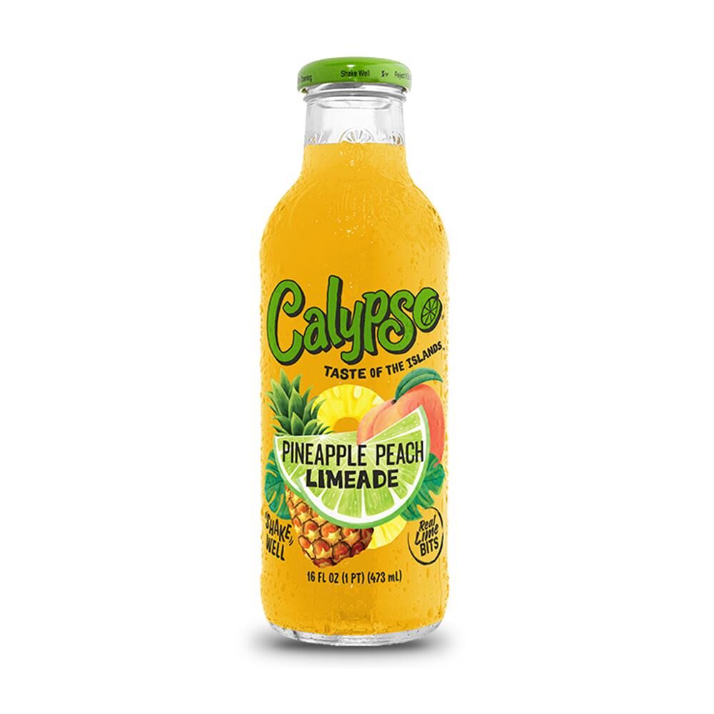 Calypso Pineapple Peach Limeade 473ml – 12 Pack