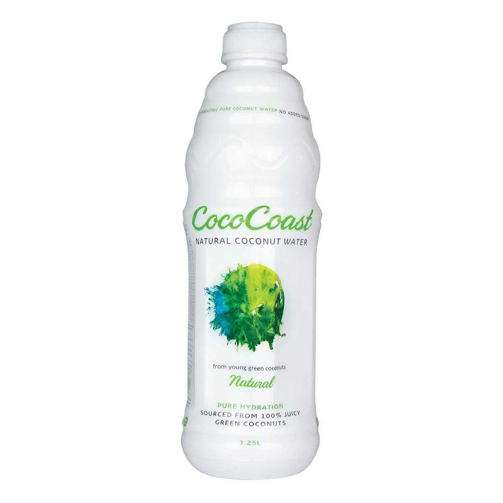 CocoCoast Natural Coconut Water 1.25L – 12 Pack