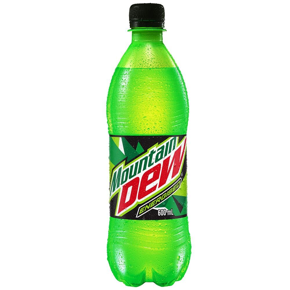 600mL Mountain Dew Energised Soft Drink (24)