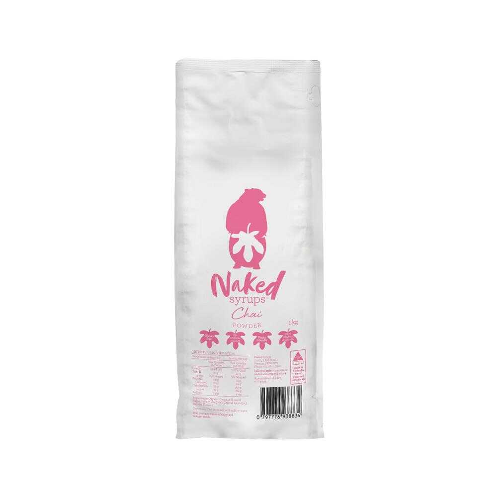 Naked Syrups Chai Powder 1kg – 1 Unit