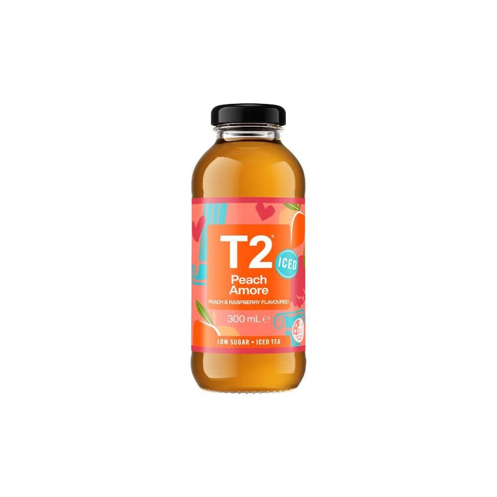 300ML T2 ICED TEA LOW SUGAR - PEACH AMORE (12)
