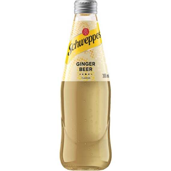 Schweppes Ginger Beer Glass 300ml – 24 Pack
