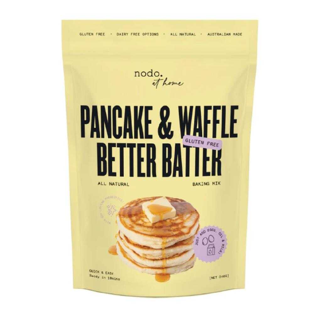 Nodo at Home Pancake & Waffle Better Batter Mix 340g – 6 Pack