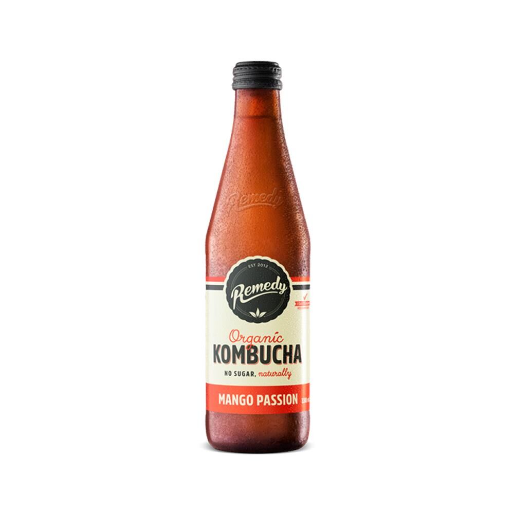 330mL Remedy Kombucha Mango Passion (12)