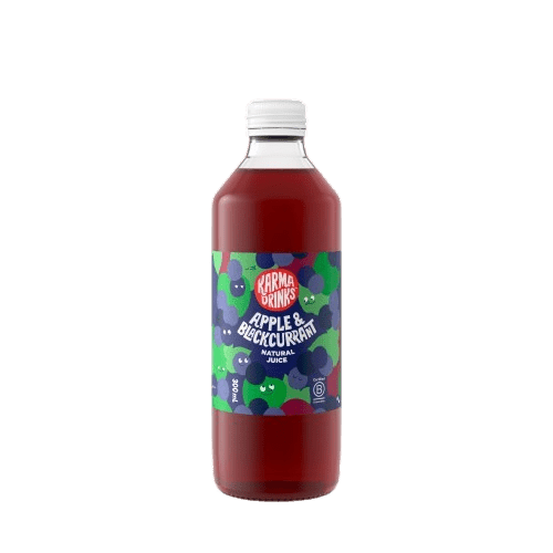 300mL Karma Drinks Natural Apple & Blackcurrant  (12)