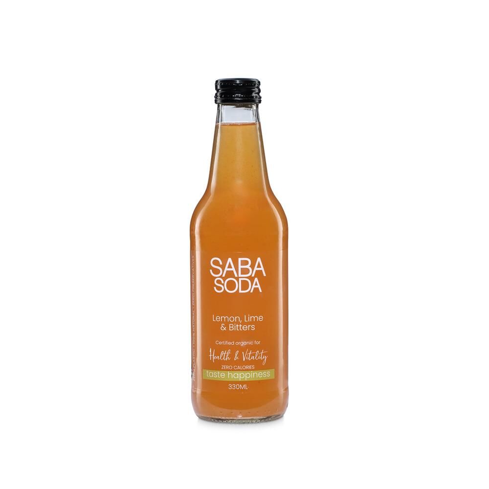330ml SABA No Sugar Lemon Lime & Bitters (12)