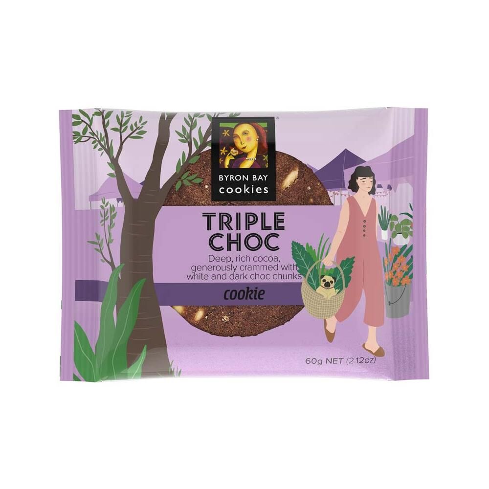 60g Byron Bay Triple Choc Cookie (12)